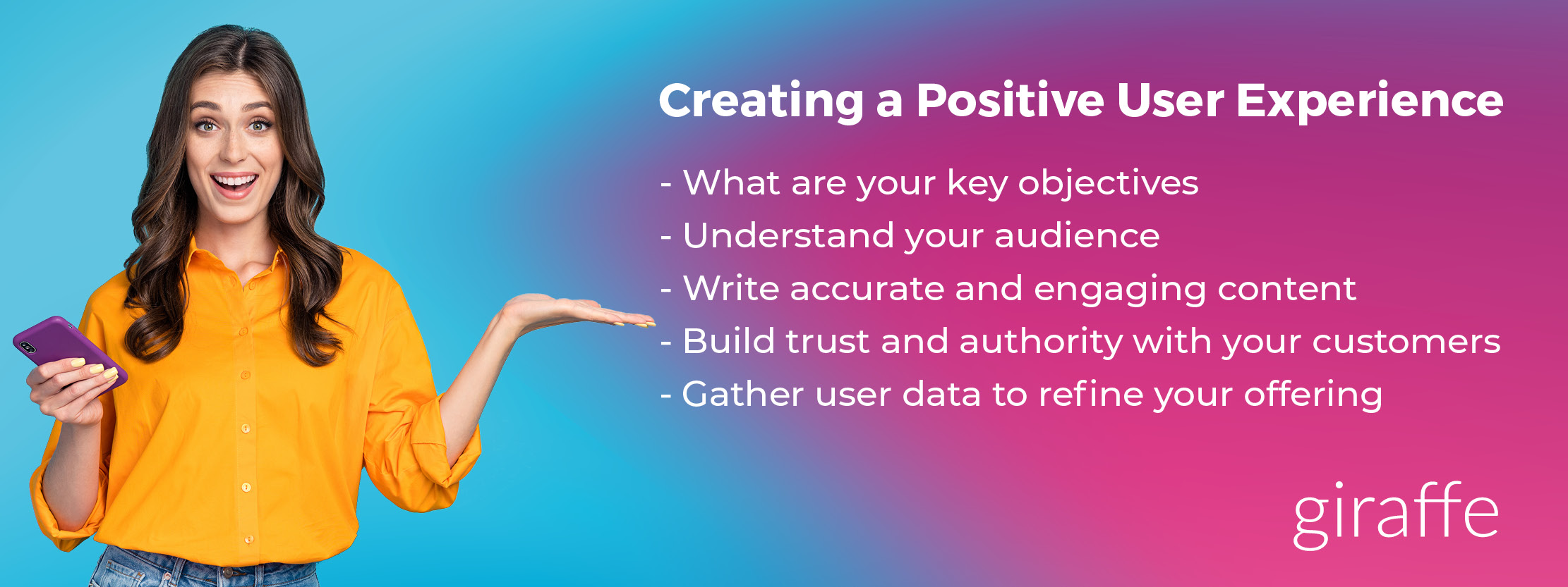 creating a positive user experience