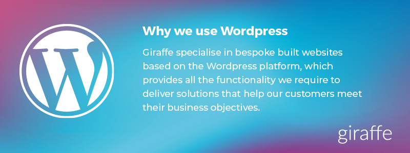why we use wordpress as our CMS of choice